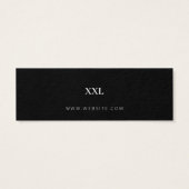 Neutral Business Clothing Logo Label Hang Label Mini Visitekaartjes (Achterkant)
