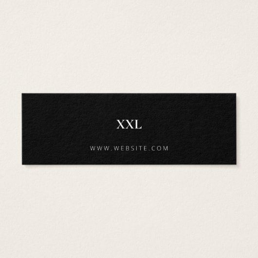 Neutral Business Clothing Logo Label Hang Label Mini Visitekaartjes (Achterkant)