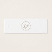Neutral Business Clothing Logo Label Hang Label Mini Visitekaartjes (Voorkant)