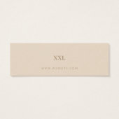 Neutral Business Clothing Logo Label Hang Label Mini Visitekaartjes (Achterkant)