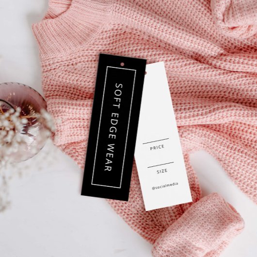 Neutral Business Clothing Logo Label Hang Label Mini Visitekaartjes