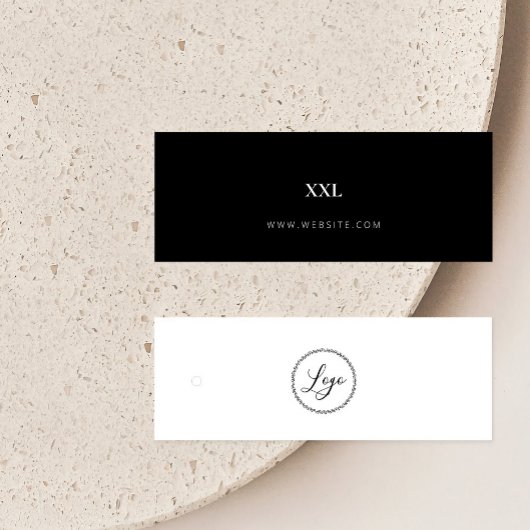 Neutral Business Clothing Logo Label Hang Label Mini Visitekaartjes