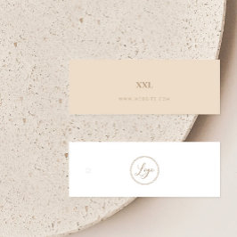 Neutral Business Clothing Logo Label Hang Label Mini Visitekaartjes