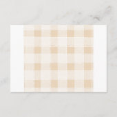 Neutral Camping Baby shower Diapper Raffle Informatiekaartje (Achterkant)