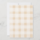 Neutral Camping Baby shower Invitation Kaart (Achterkant)