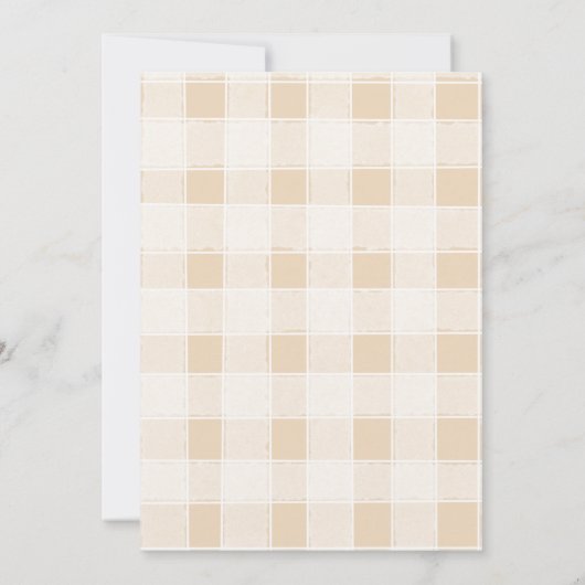 Neutral Camping Baby shower Invitation Kaart (Achterkant)