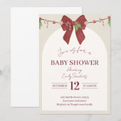 Neutral Candy Cane Cutie Baby Kaart (Voorkant / Achterkant)