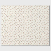 Neutral Candy Cane Stick Boho Christmas Minimalist Cadeaupapier (Vlak)