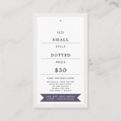 Neutral Castle Pre-Made Logo Kids Clothing Hang Ta Visitekaartje (Achterkant)