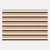 Neutral Cats & Pumpkins Mixed Halloween Patterns Inpakpapier Vel (Voorkant 2)