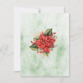 Neutral Christmas Baby shower Dank u kaart (Achterkant)