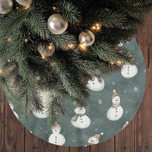 Neutral Christmas Snowmen Saga Green Kerstboom Rok