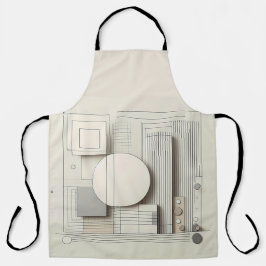 Neutral Circle Grid Schort