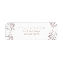  Neutral Classic Wedding Retouradres Etiket