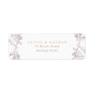  Neutral Classic Wedding Retouradres Etiket