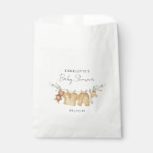 Neutral Clothesline Baby shower voorkeurstas Bedankzakje (Voorkant)