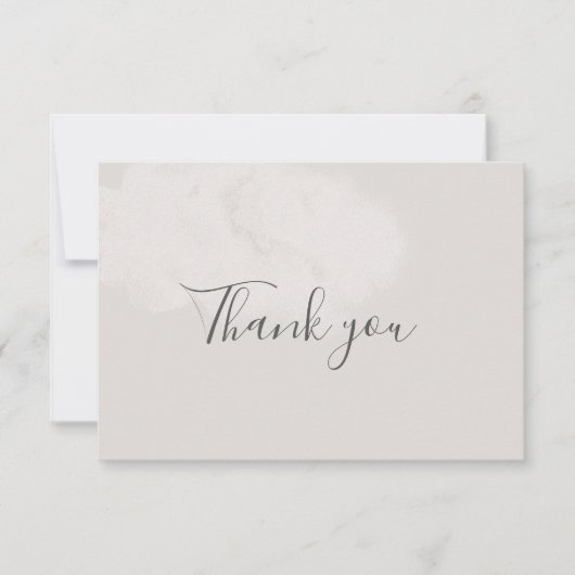 Neutral Cloud 9 Baby shower bedankpas Bedankkaart (Voorkant)