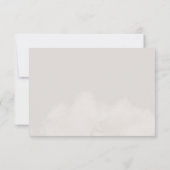 Neutral Cloud 9 Baby shower bedankpas Bedankkaart (Achterkant)