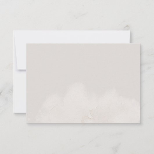 Neutral Cloud 9 Baby shower bedankpas Bedankkaart (Achterkant)