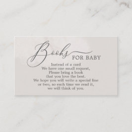 Neutral Cloud Baby shower Boeken voor Baby Kaart