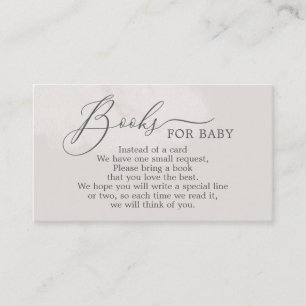 Neutral Cloud Baby shower Boeken voor Baby Kaart