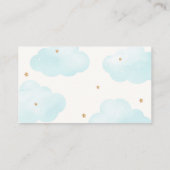 Neutral Cloud Negen Sterren Luier Raffle Baby show Informatiekaartje (Achterkant)