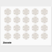Neutral Cloud Nine Baby shower Ronde Sticker (Vel)