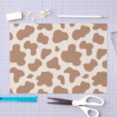 Neutral Cow Print Western Cowboy Beige Brown Tissuepapier (Craft)