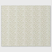Neutral Cream Giraffe Animal Print Cadeaupapier (Vlak)