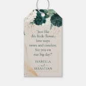 Neutral Cream Lavender Touch Emerald Green Cadeaulabel (Voorkant)