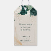 Neutral Cream Lavender Touch Emerald Green Cadeaulabel (Achterkant)