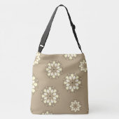 "NEUTRAL CREAM TAN MANDALA FLOWER" CROSSBODY TAS (Achterkant)