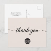 Neutral Customer Appreciation Business sjabloon Briefkaart (Voorkant / Achterkant)