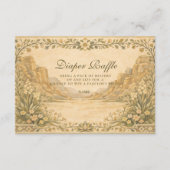 Neutral Desert Canyon Botanicals Diapper Raffle Informatiekaartje (Voorkant)