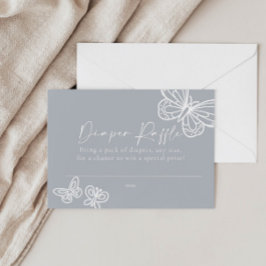 Neutral Diaper Raffle Baby shower Kaart Notitiekaartje