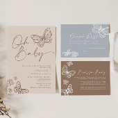 Neutral Diaper Raffle Baby shower Kaart Notitiekaartje