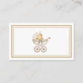 Neutral Display Shower Card Ivory & Golden Floral Informatiekaartje (Achterkant)