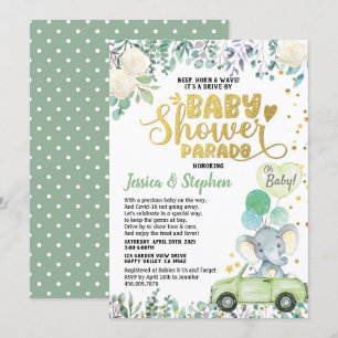 Neutral Drive beroemd gemaakt door Baby shower Par Kaart