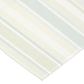 Neutral Dusty Blue Striped | Rustic Farmhouse Medium Tafelloper (Hoek)