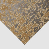 Neutral Dusty Gold Grey Ombre Abstracte Crackle Tissuepapier (Detail)