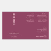 Neutral Dusty Pink 4 OZ Cosmetische Fles Label (Voorkant)