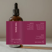Neutral Dusty Pink 4 OZ Cosmetische Fles Label
