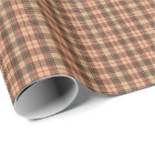 Neutral Earth Tone Brown and Tan Tartan Plaid Cadeaupapier (Rol Hoek)