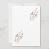 Neutral Earth Tone Wedding Card Kaart (Achterkant)
