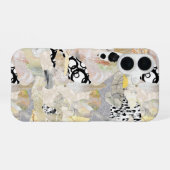 Neutral Elegant Abstract Collage Design iPhone 16 Hoesje (Achterkant horizontaal)