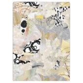 Neutral Elegant Abstract Collage Design Klembord (Achterkant)