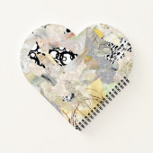 Neutral Elegant Abstract Collage Design Notitieboek (Achterkant)