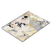 Neutral Elegant Abstract Collage Design Notitieboek (Linkerzijde)