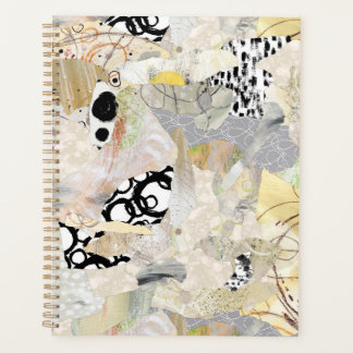 Neutral Elegant Abstract Collage Design Planner