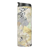 Neutral Elegant Abstract Collage Design Thermosbeker (Geroteerd rechts)